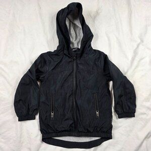 Little Bipsy Collection Bots 2T-3T Black Jacket Lightweight Windbreaker Coat